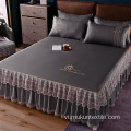 Luxury Microfiber Twin Bed Sk Váy Plain Style